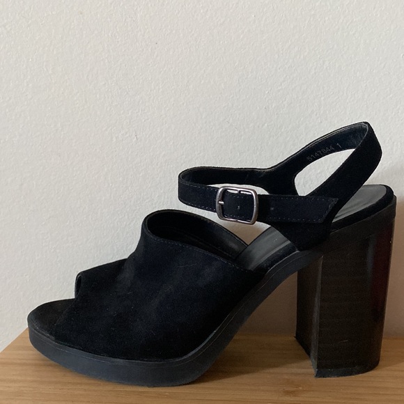 New Look Black Strappy Heel, Size 39 - Picture 4 of 4